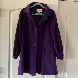 Banana Republic Elegant Balloon Sleeve Pea Coat